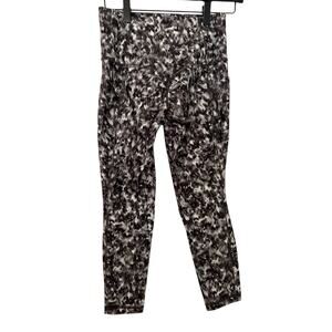 Athleta Leggings Salutation Stash 7/8 Tight Grey White Small